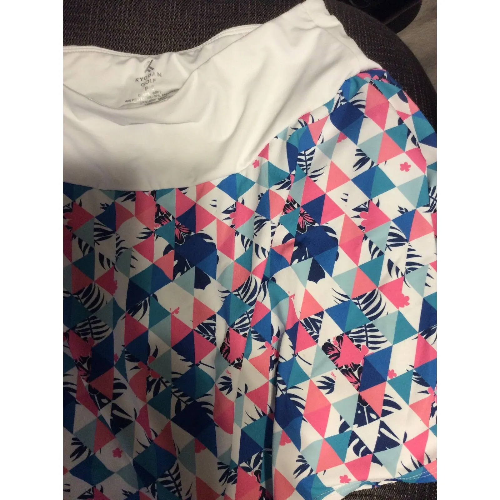 Kyodan Golf Skort P/S Small Floral Geometric Skirt Pickleball Tennis - Image 2