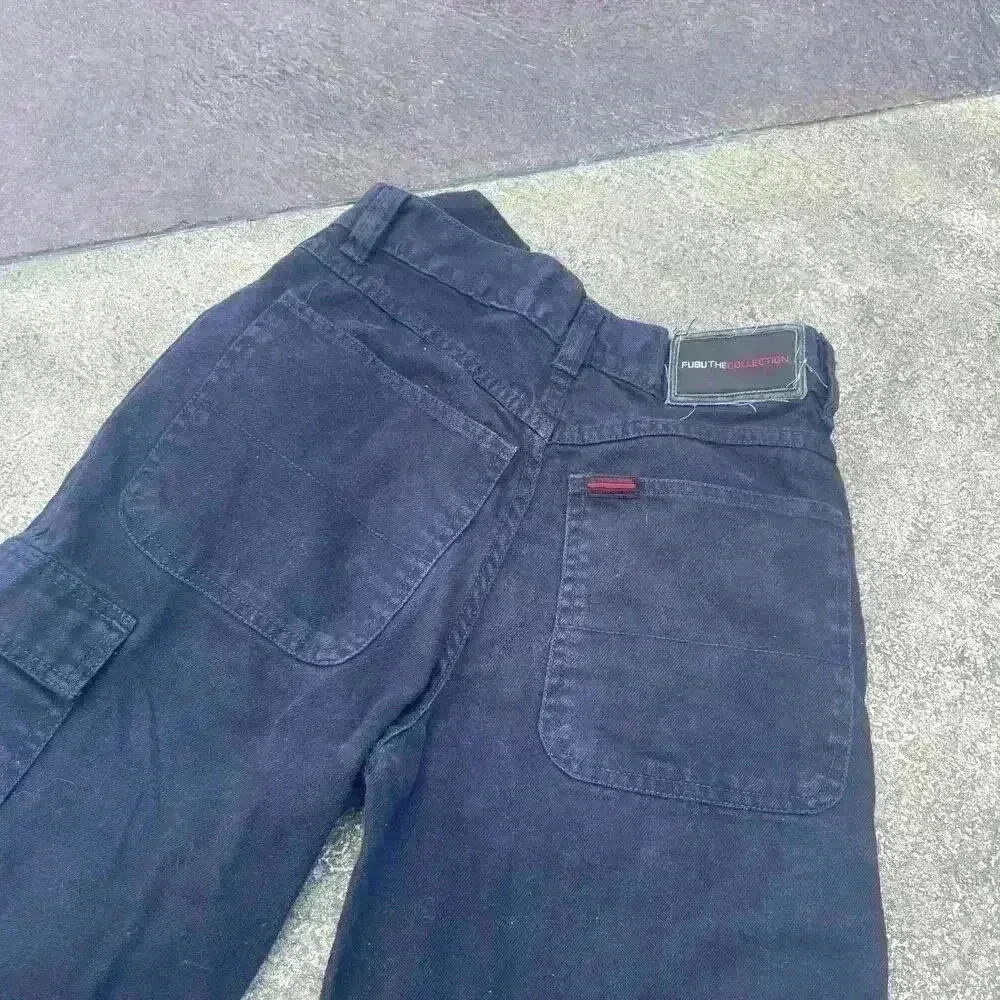 Vintage Y2K‎ Women Fubu The Collection High Rise Black Cargo Shorts Grunge Goth Size 24 - Image 11