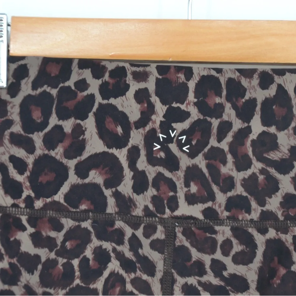 Varley Luna High Rise 7/8 Legging Compressive Yoga Tort Leopard Brown Women's XS - Image 7