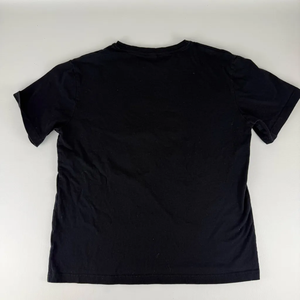 ROMWE Black Graphic Tee with Bear Design - Image 3