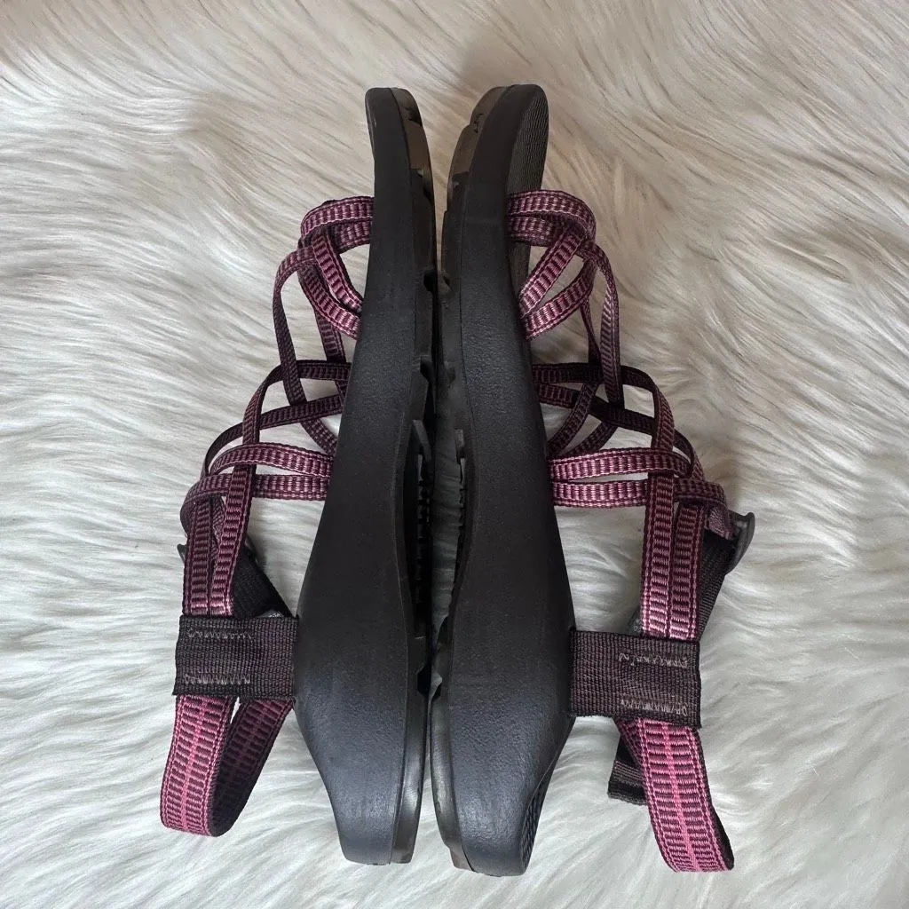 Chaco Z/Cloud X Women's Strappy Sport Comfort Sandals Brown/Pink Size 10 - Image 8