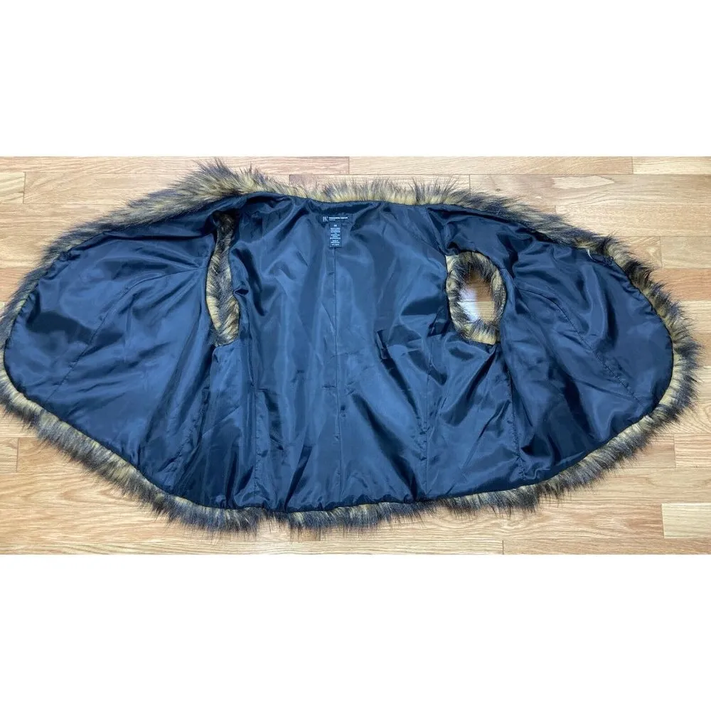 Inc International Concepts Faux Fur Vest Womens Plus Size 3X Black Brown Winter - Image 4