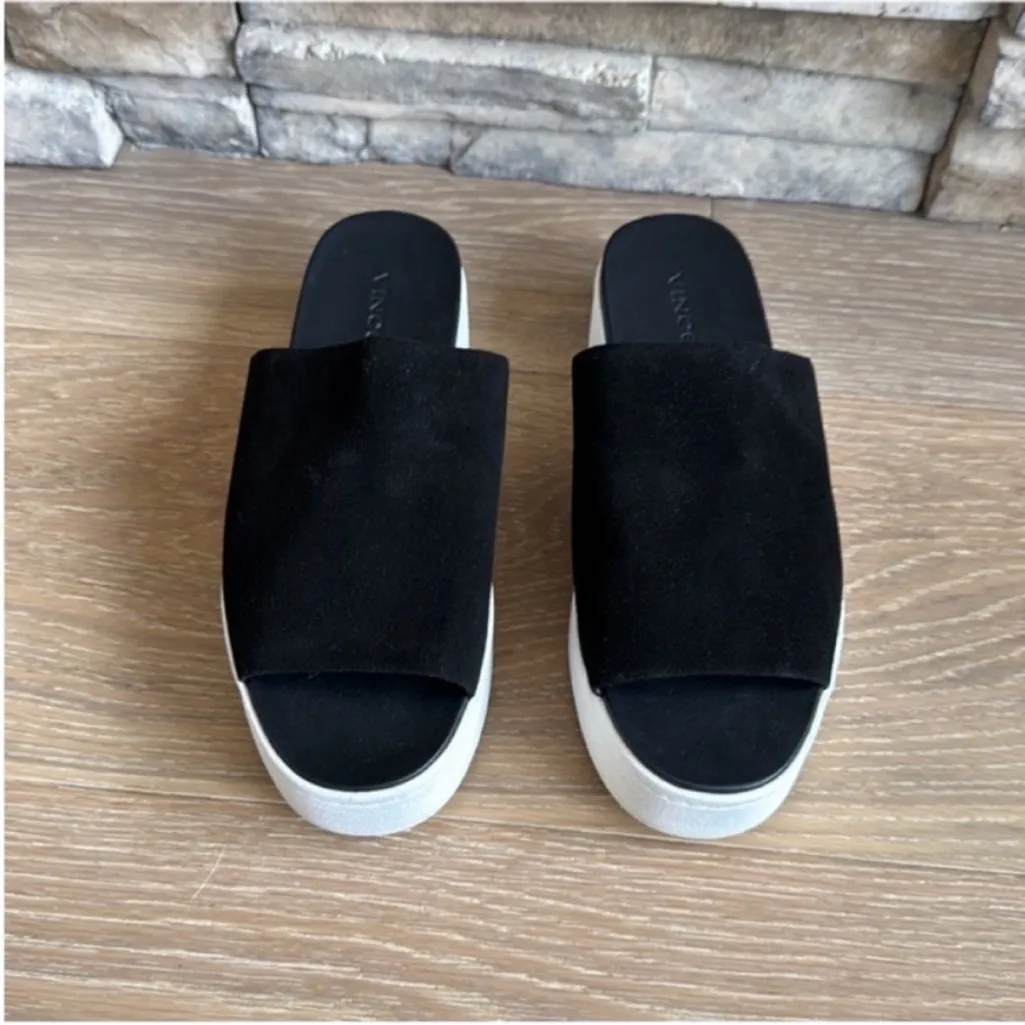 Vince  Two-Tone Platform Slides - Image 3