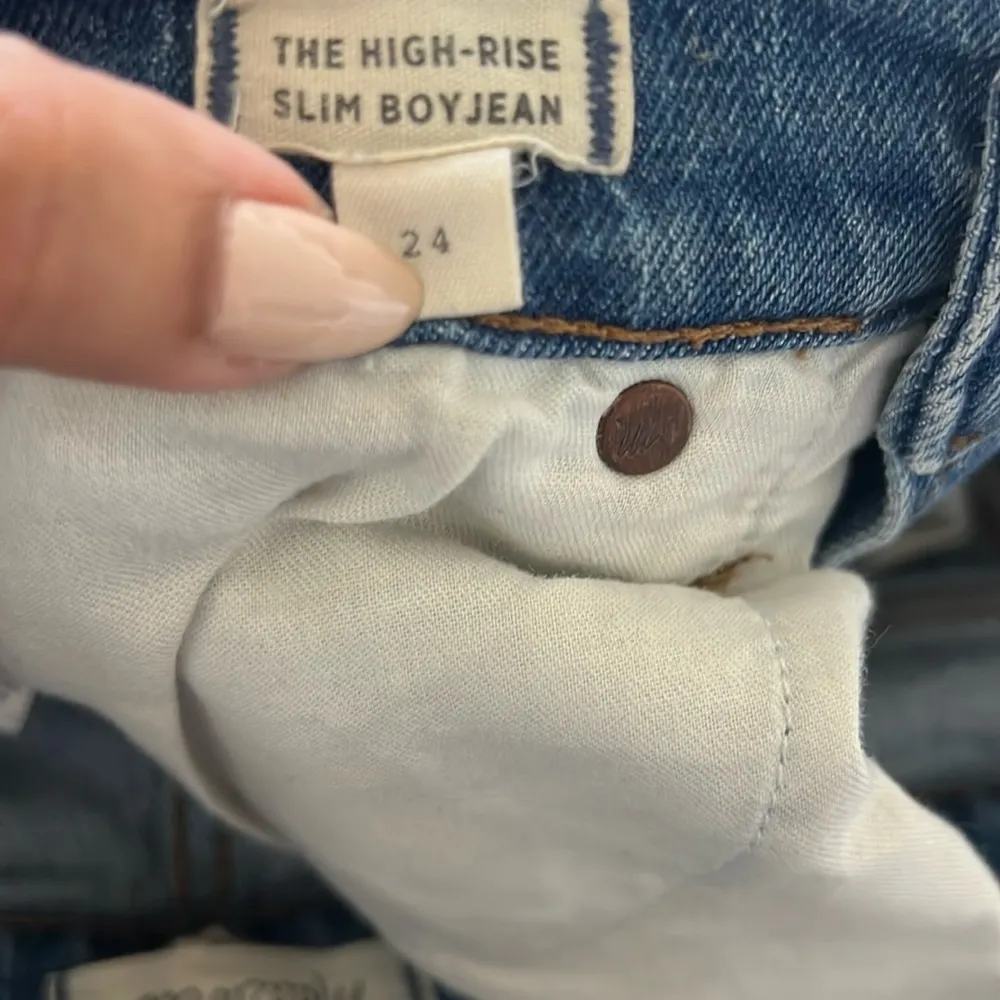 Madewell High Rise Slim Boy Jeans - Image 8