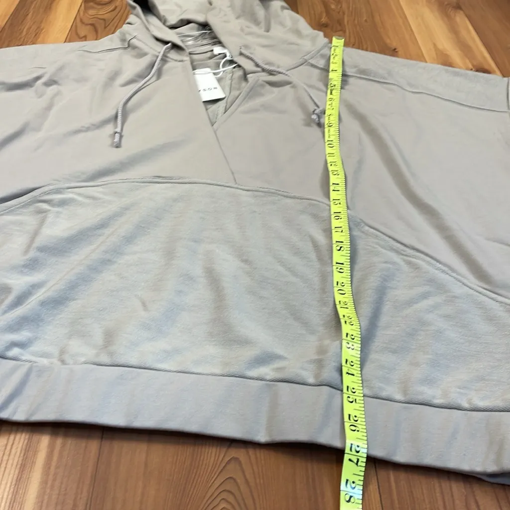 Heyson Oversized Short Sleeve Banded Waist Hooded Pullover Sweatshirt V - Image 5