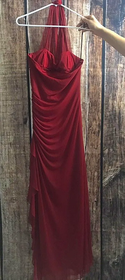 Mariposa Red Prom Dress  - Image 4
