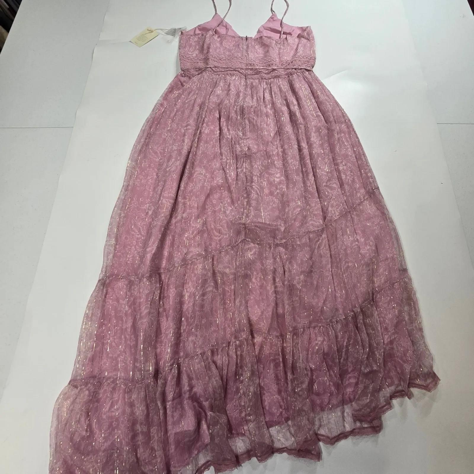 Tularosa Brooks Dress in Lilac Toile Floral Large - Image 11