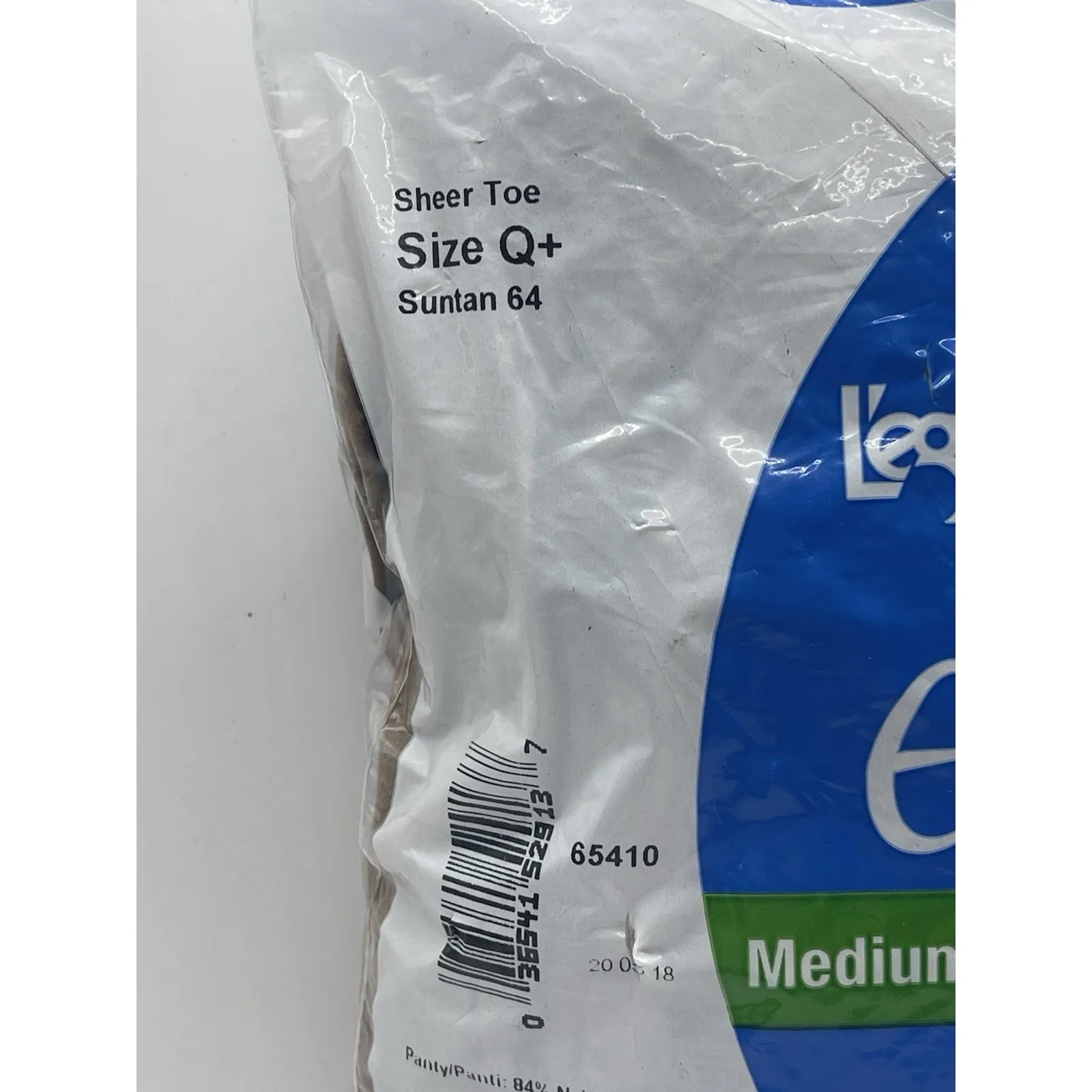 L'eggs Sheer Energy Med Support Leg Control Top Sheer Toe Q+ Suntan 6 Pairs Read Tan - Image 6