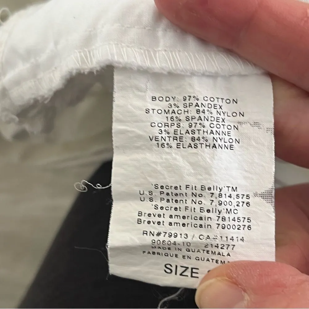 Motherhood Maternity White Secret Fit Belly Over Belly 8” Chino Shorts Small - Image 7