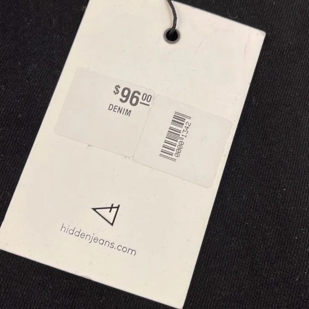 Hidden Los Angeles Womens High Rise Slit Hem Ryan Bootcut Jeans‎ Black Sz 24 NWT - Image 5