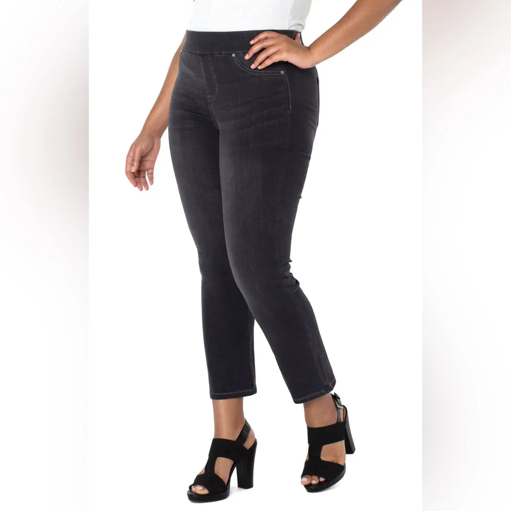 Liverpool The Skinny Jeans Gray Meteorite Wash Women’s 16/33 Plus Size Midsize - Image 11