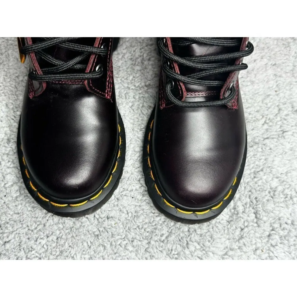 Dr Martens 1460 Serena Oxblood Atlas Boots Women's US Size 5 Faux Fur Lining - Image 9