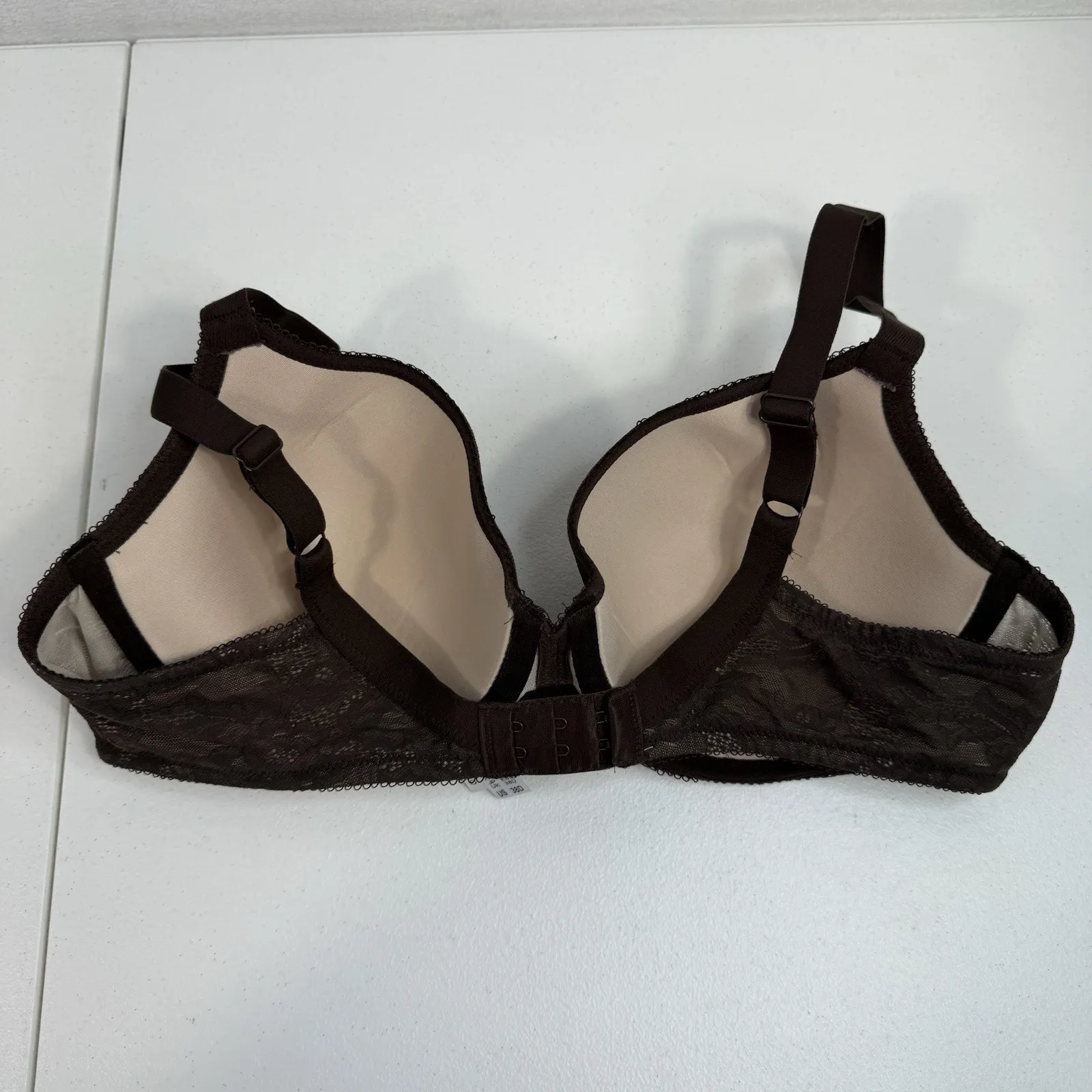 WACOAL 38D Lace Finesse Contour Bra Underwire 853201 Brown Sweetheart Women's - Image 5