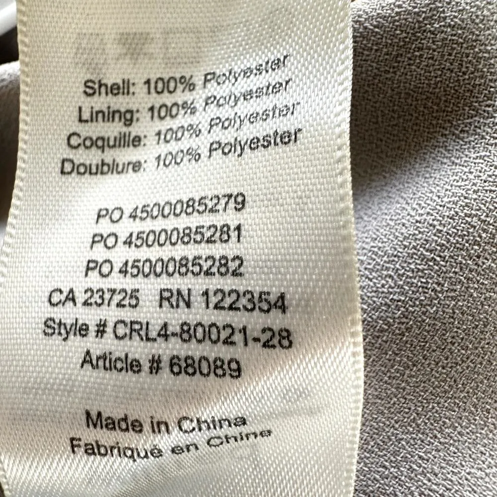 Aritzia Wilfred Melodie Jumpsuit Wide-leg Ashen V-neck Faux Wrap Gray Small - Image 5