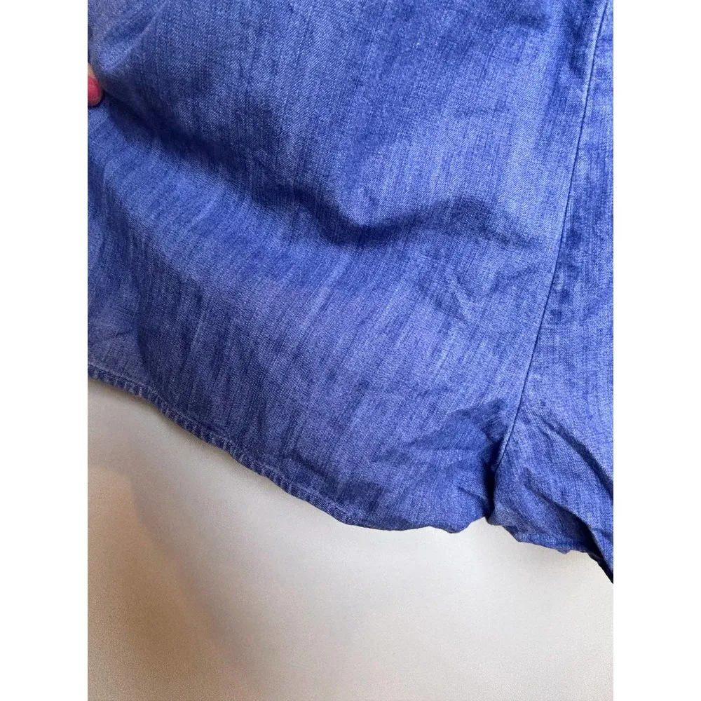 Express Denim Chambray Romper Size Small 90s Kidcore - Image 2