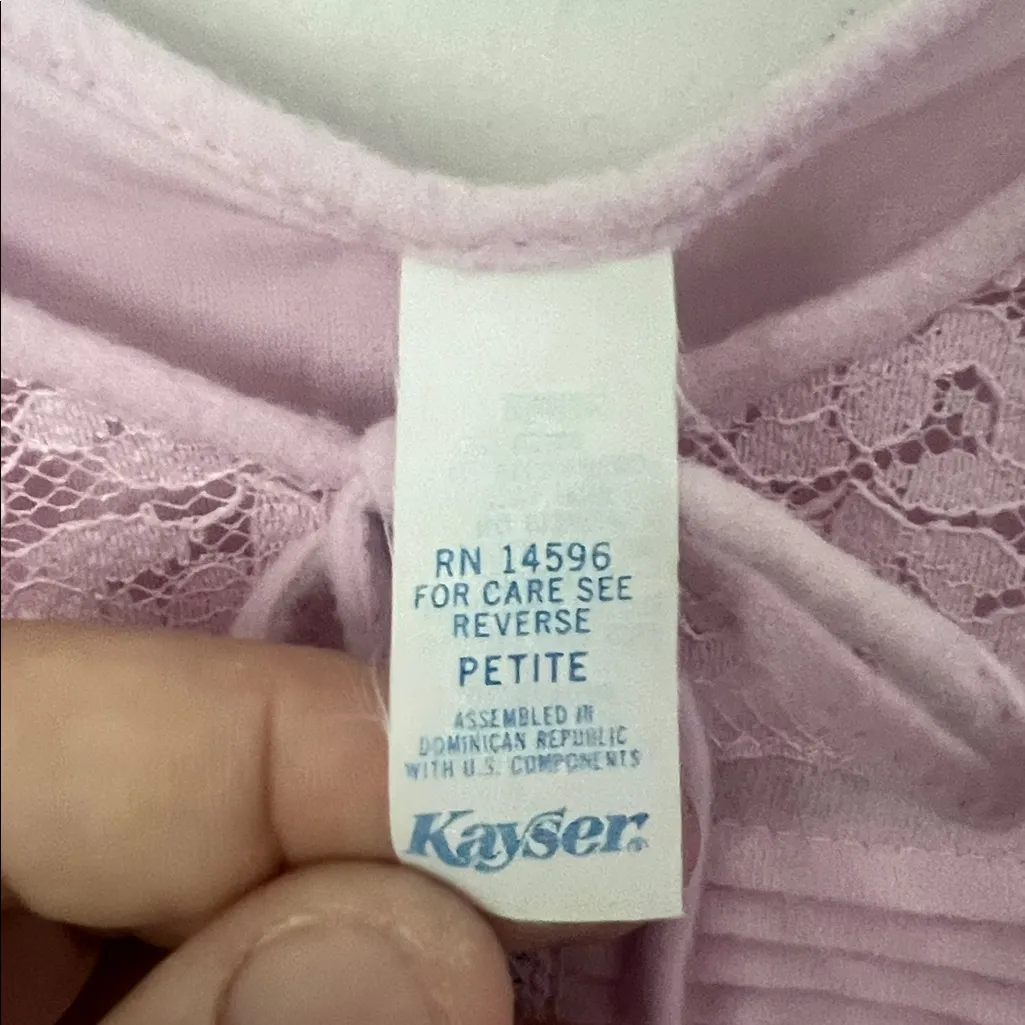 💖 Vintage Kayser Pink Flannel Nightgown — Cozy Cottagecore Petite Sleepwear Size undefined - Image 5