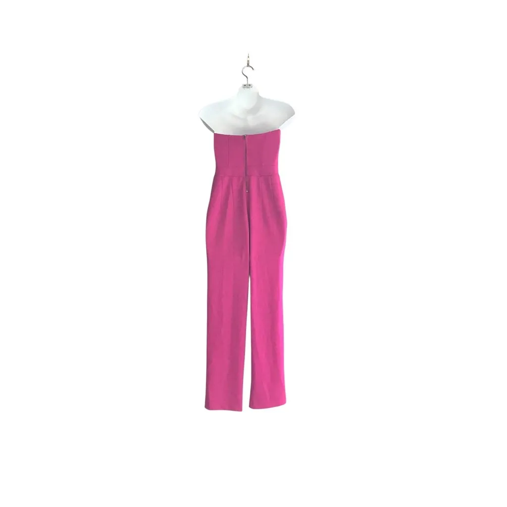 Express Fuchsia Pink  Strapless Jumpsuit - Image 4