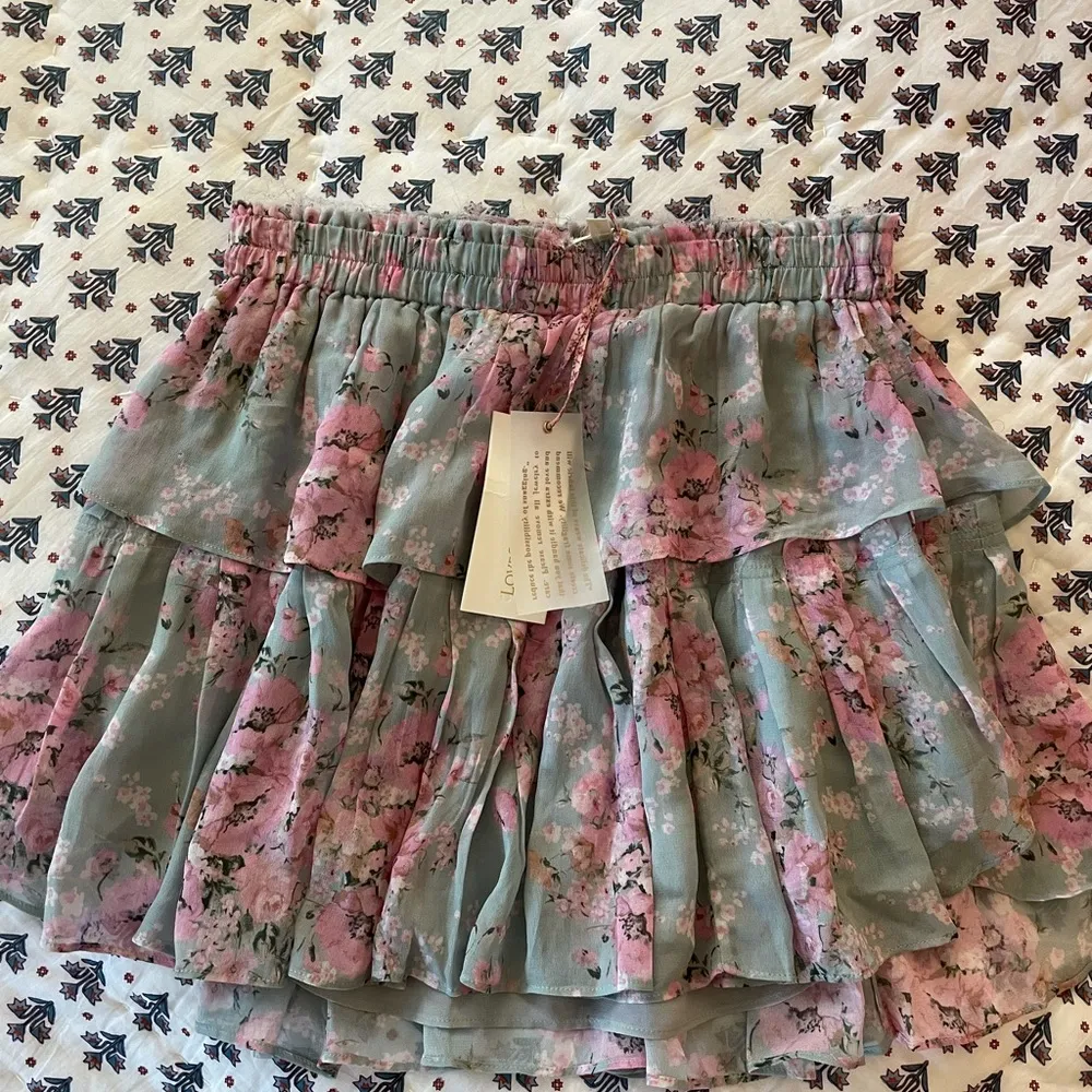 LoveShackFancy Ruffle Mini Skirt - Image 2