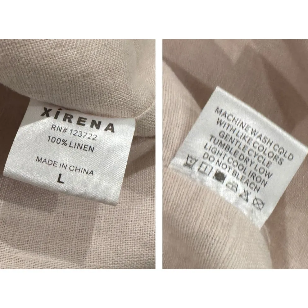 XÍRENA Vida Linen Vest Size Large - Image 8