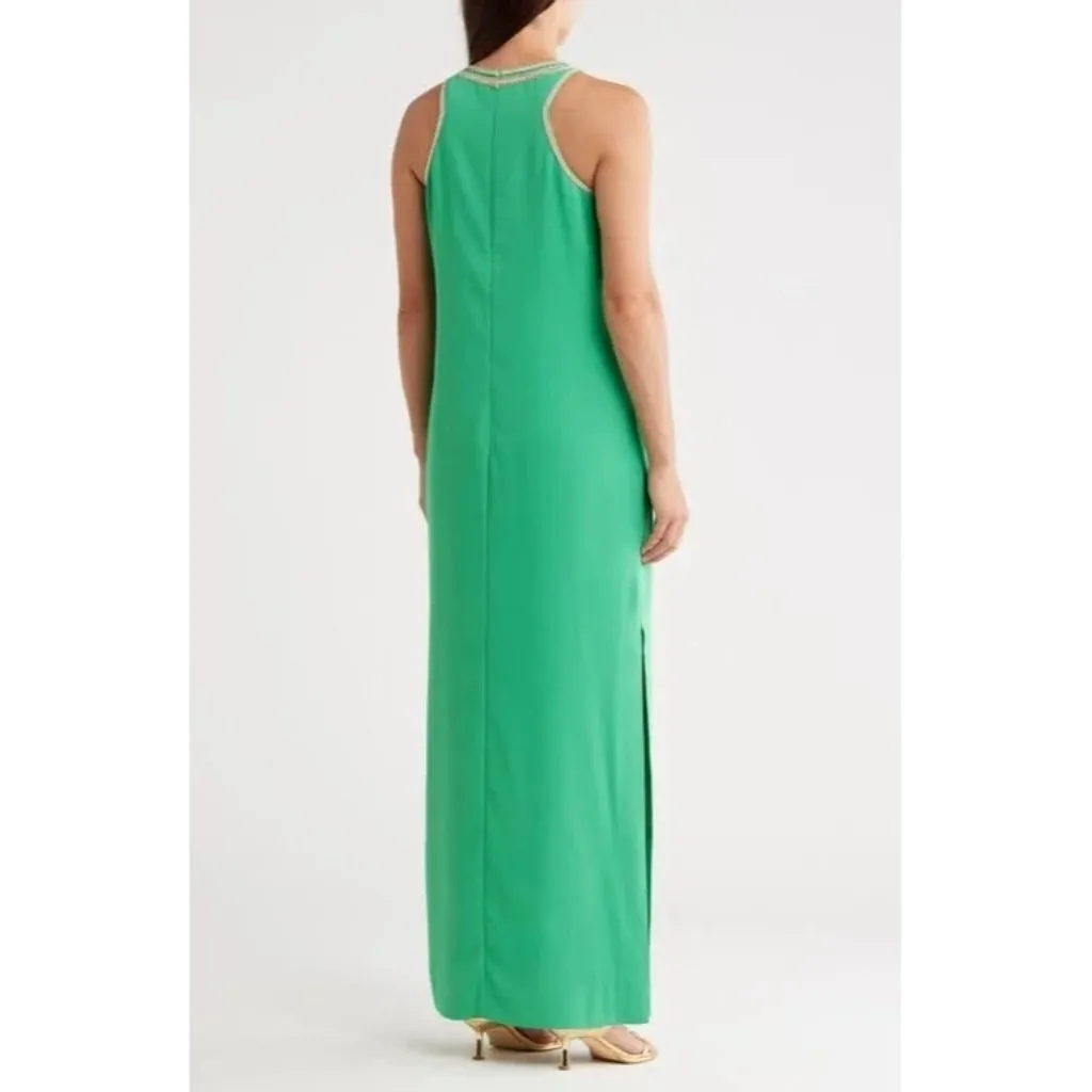 NWT Lilly Pulitzer Taylane Maxi in Brazilian Green Embroider Side Slit Dress 16 - Image 2