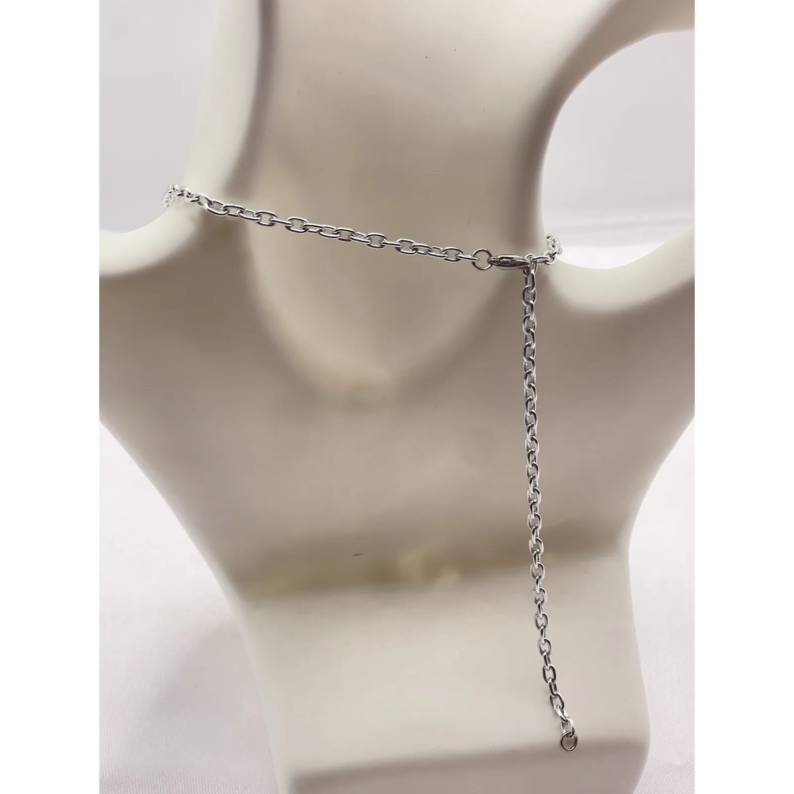 one‎ piece peacock neckless purple silver and green adjustable B - Image 2