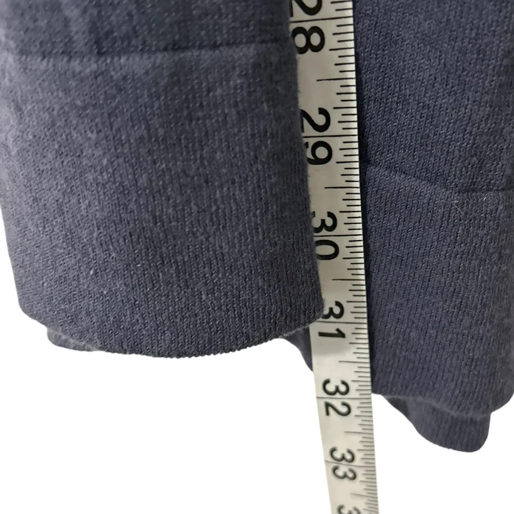 Navy Blue Modern Soul Cardigan Long Sleeve Set Sweater Knit Design Womens Medium - Image 5