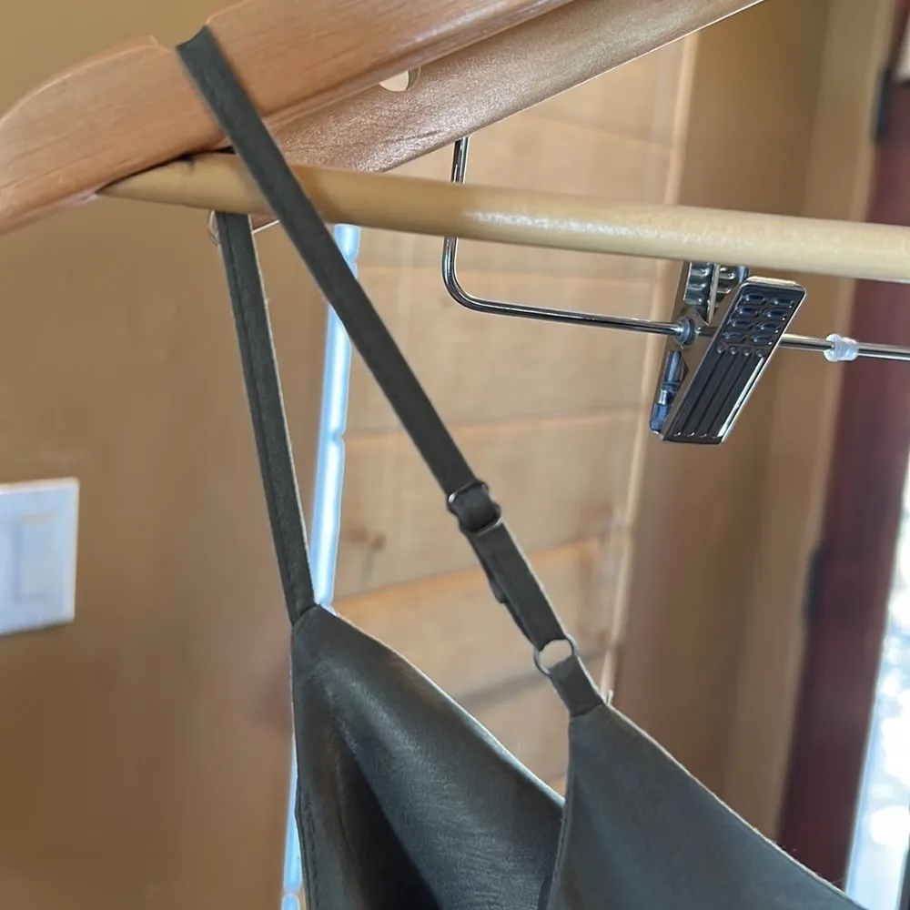 Bar III Satin Jogger Jumpsuit Dusty Olive Size XS - Image 12