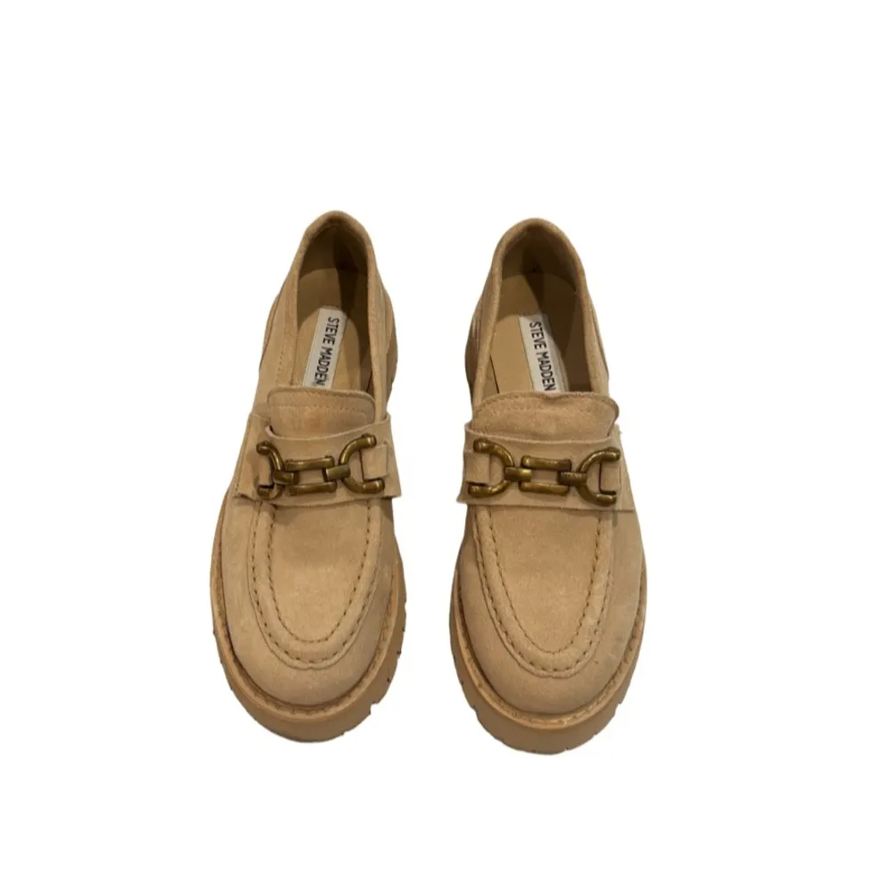 Steve Madden Lyanna Platform Loafer In Tan Suede - Size 6.5 - Image 5