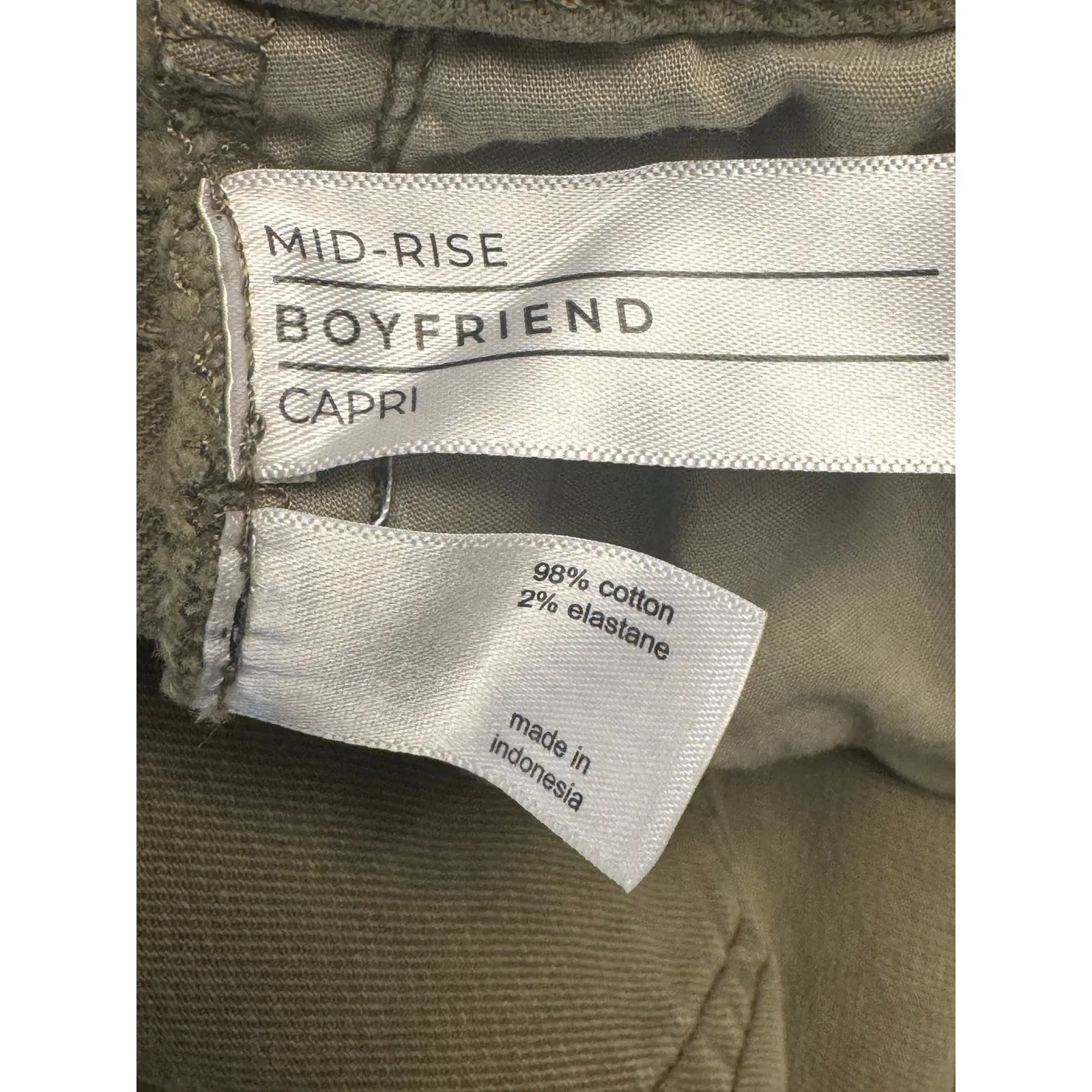 Lane Bryant green mid rise Boyfriend capri jeans women's size 18 - Image 4