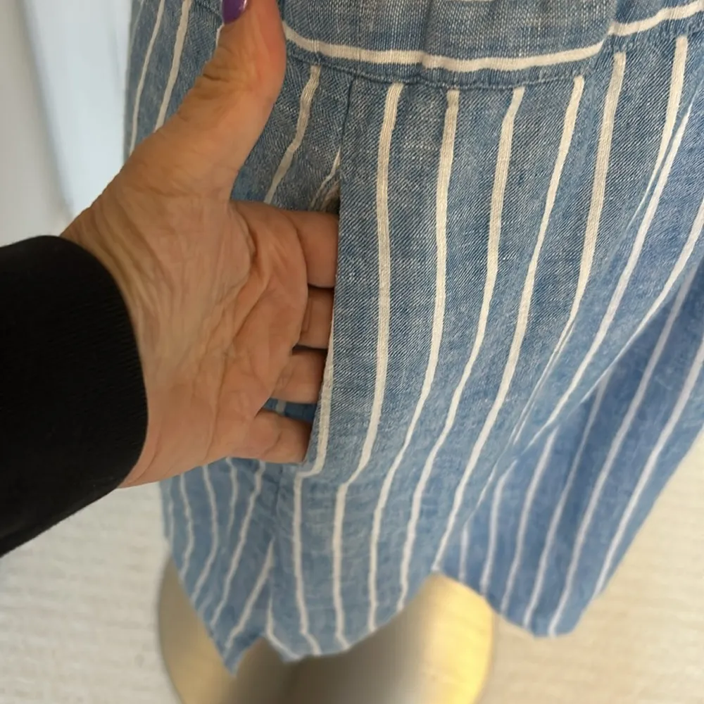 Rails St. German Stripe Linen Blend Dress - Image 7