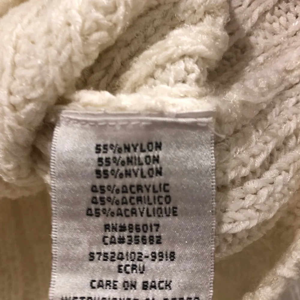 Bebe Fringe Ivory White Blouse Sweater Top Small - Image 5