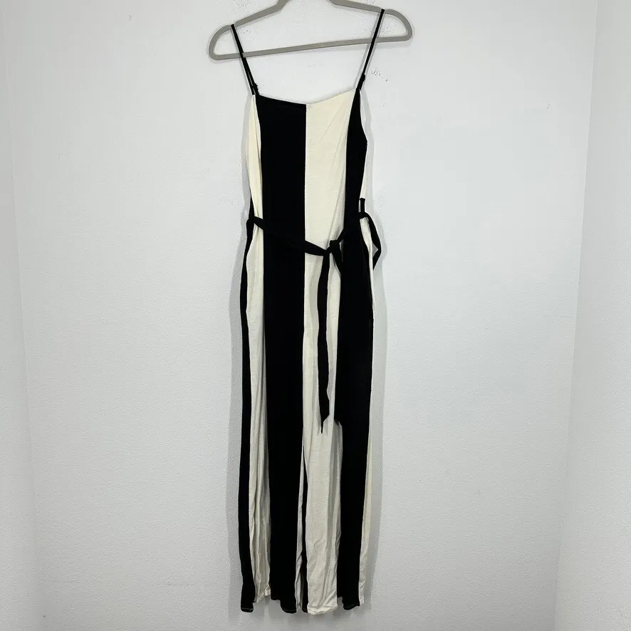 Blu Pepper Women's Size Medium Colorblock Wide Leg‎ Jumpsuit Lightweight Casual - Image 4