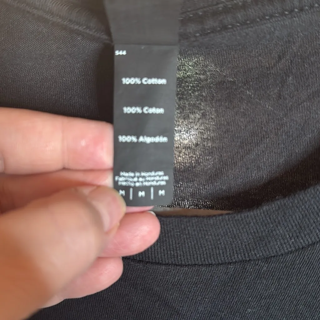 District Running OMG I'm Like Literally Dead Funny Skeleton Tee Black Sz Medium - Image 4