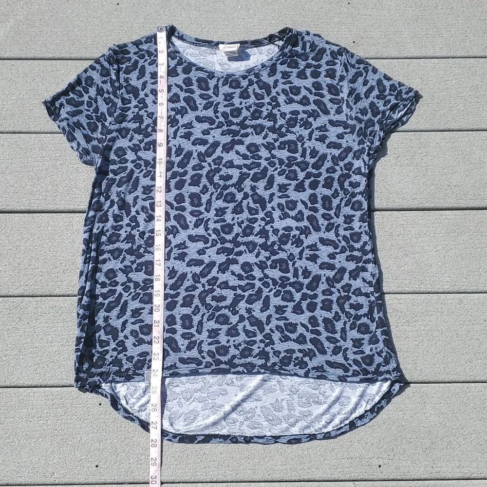 Andrea Jovine Animal Print High Low Waist Short Sleeve T-shirt - Image 8