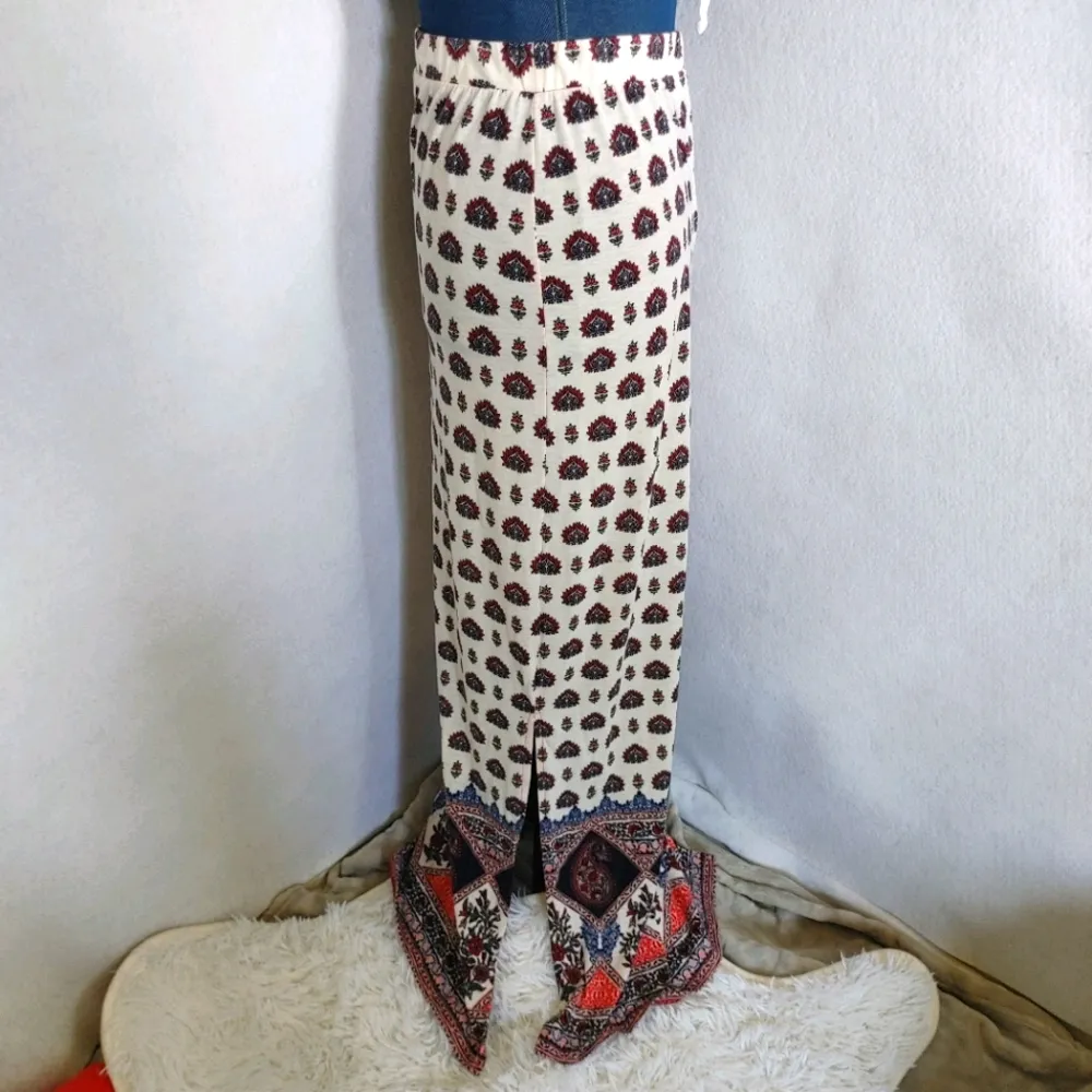 No Comment Boho Print Paisley Floral Maxi Skirt - Image 6