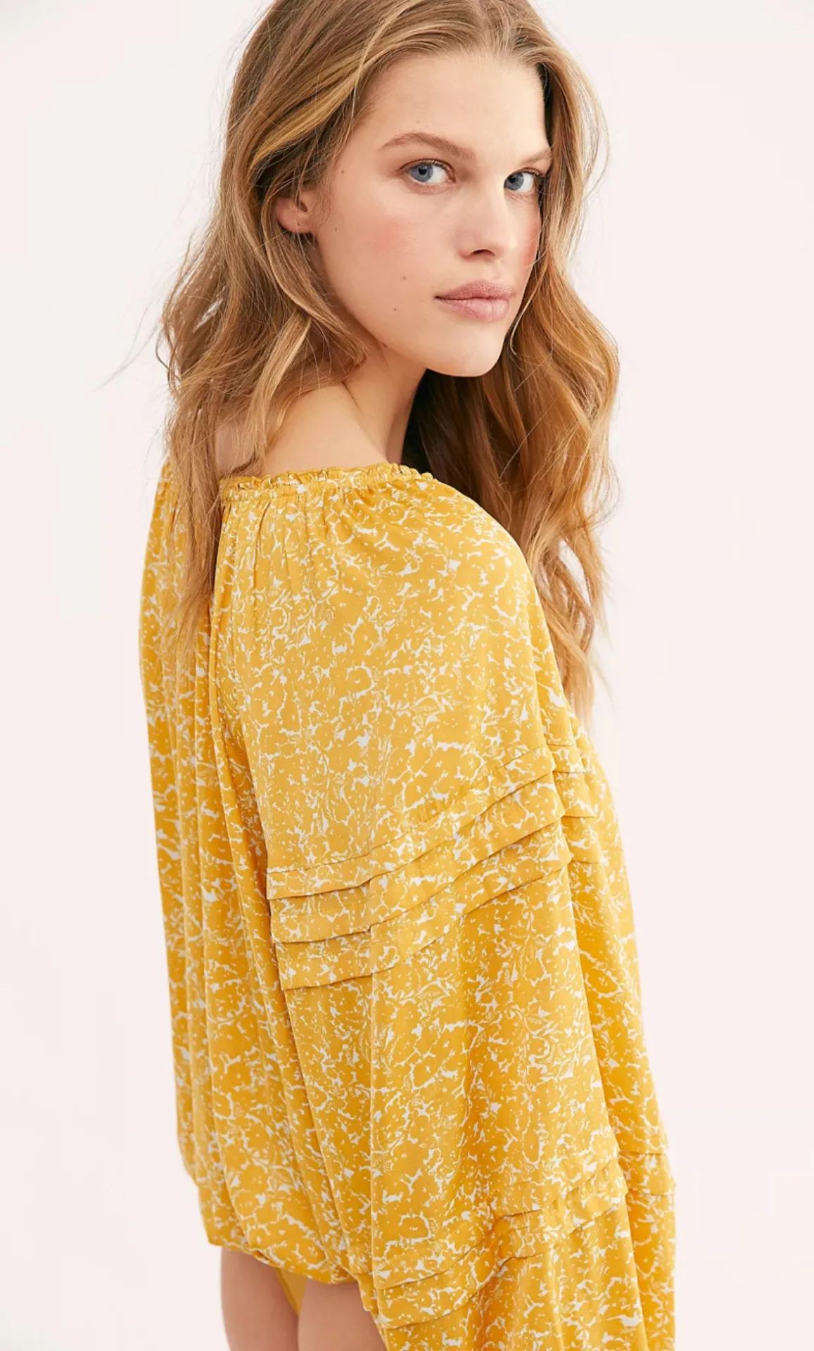 All Tucks Printed Bodysuit - Image 3