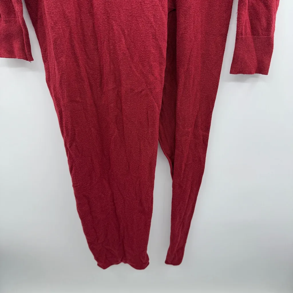 Universal Standard Asymmetric Tunic Sweater Women’s Size XS Red Long Sleeve - Image 3