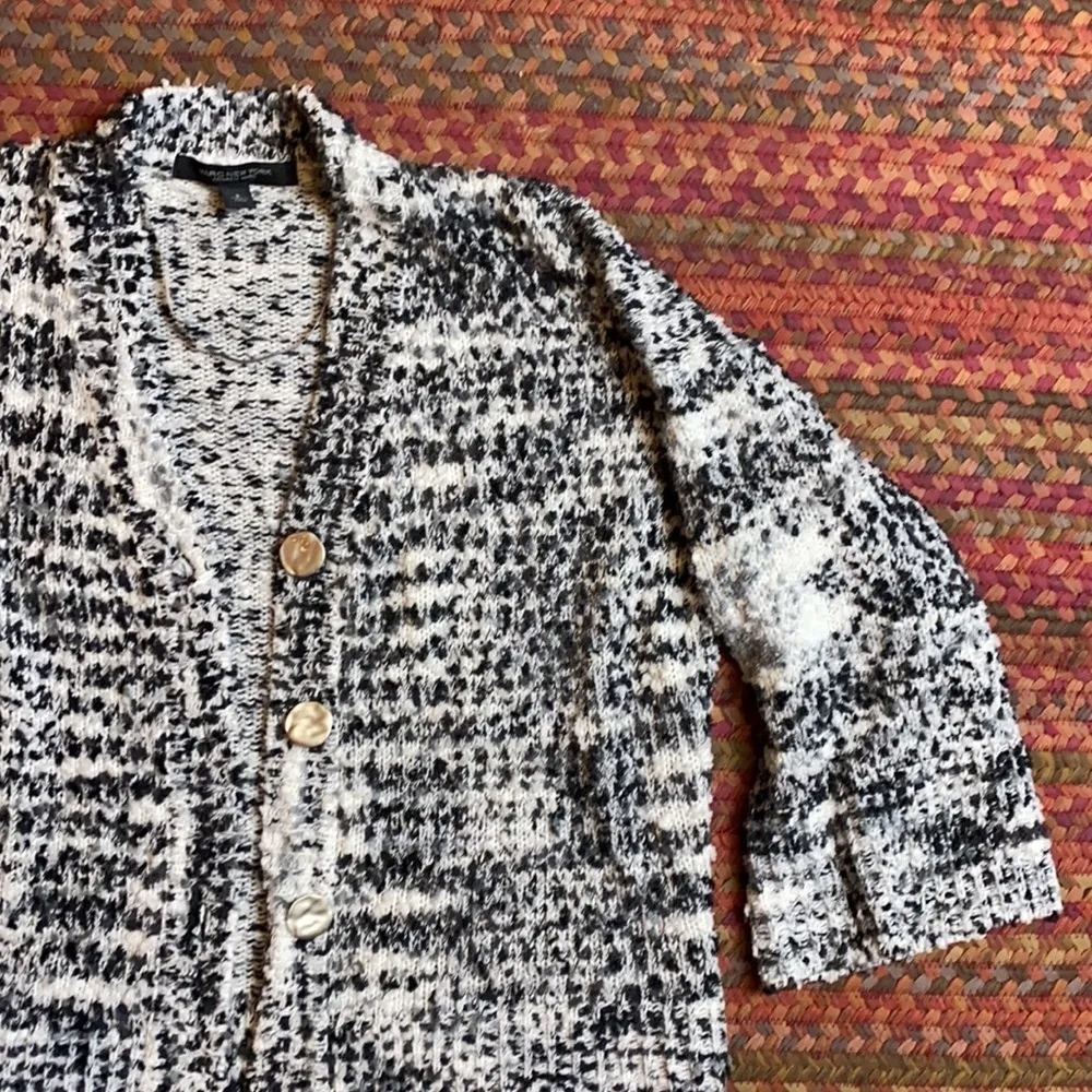 MARC NEW YORK MARLED KNIT WIDE SLEEVE CARDIGAN - Image 2