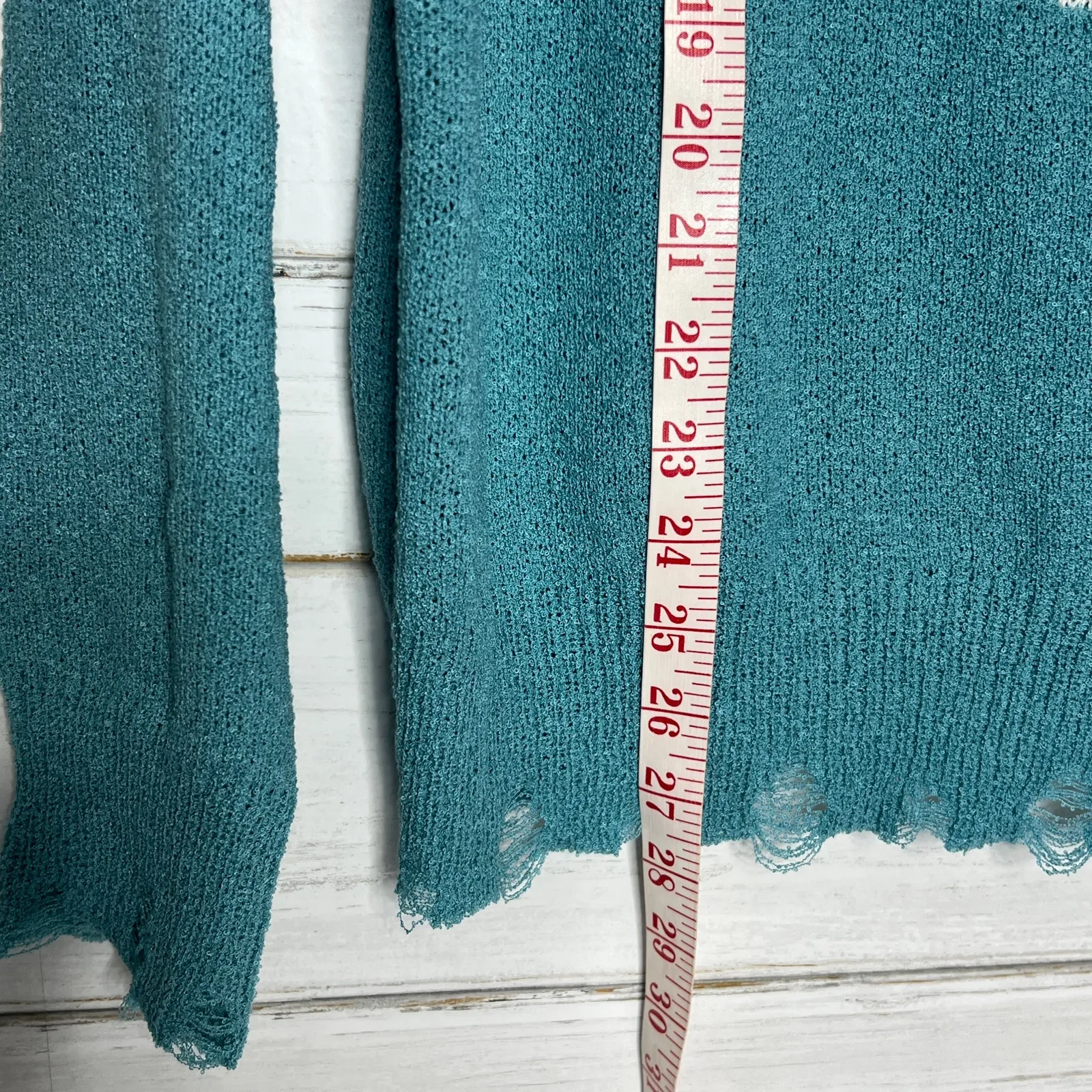 Easel Smiley Lightning Bolt Blue Sweater Women’s Small Lightweight Knit - Image 6