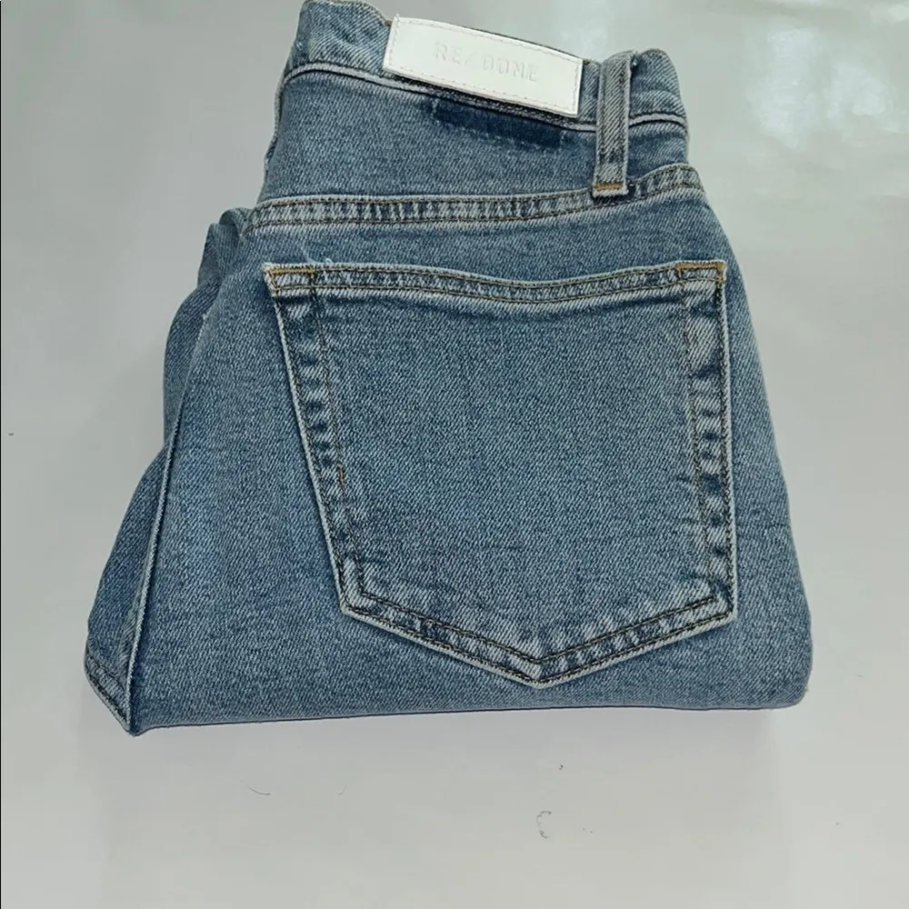 Re/Done 90’s High Rise Ankle Crop Size 26 - Image 3