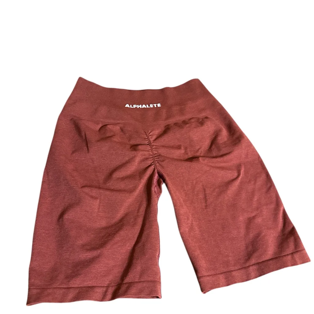 2 ALPHALETE biker shorts size large - Image 3