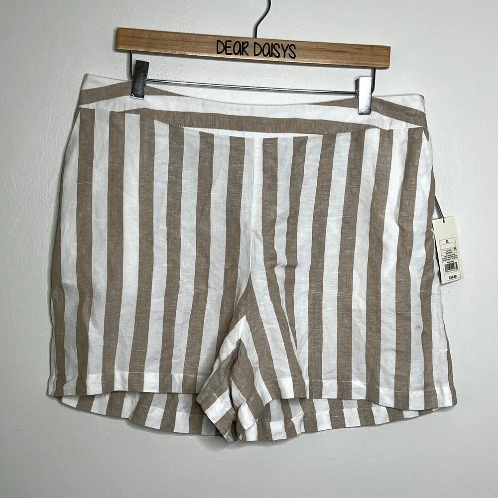 A New Day Linen Striped Shorts - Image 5