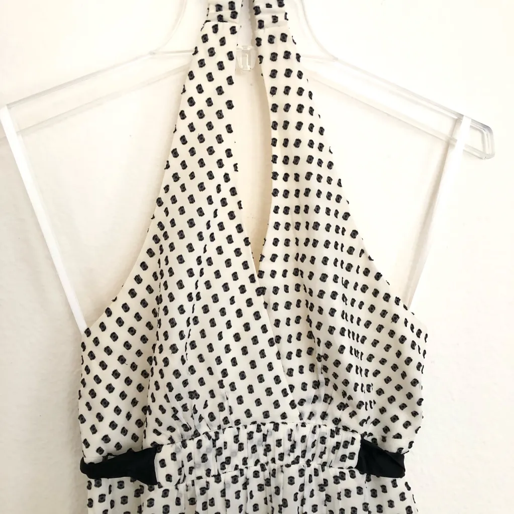 BCBGMAXAZRIA  Silk polka dot halter dress - EUC!! 2 - Image 2