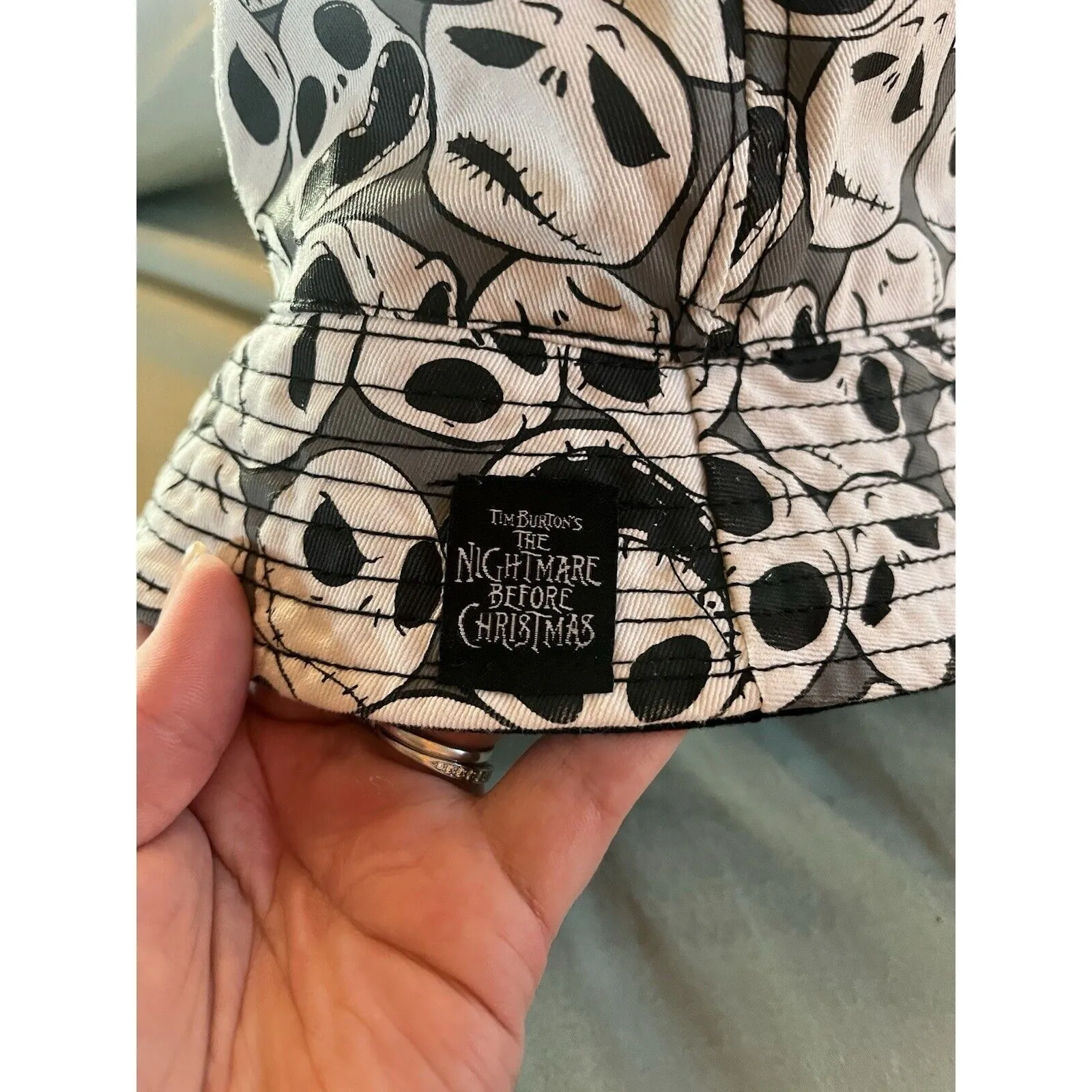Disney Parks Bucket Hat - Jack Skellington - Faces New Without Tags See Pics - Image 2