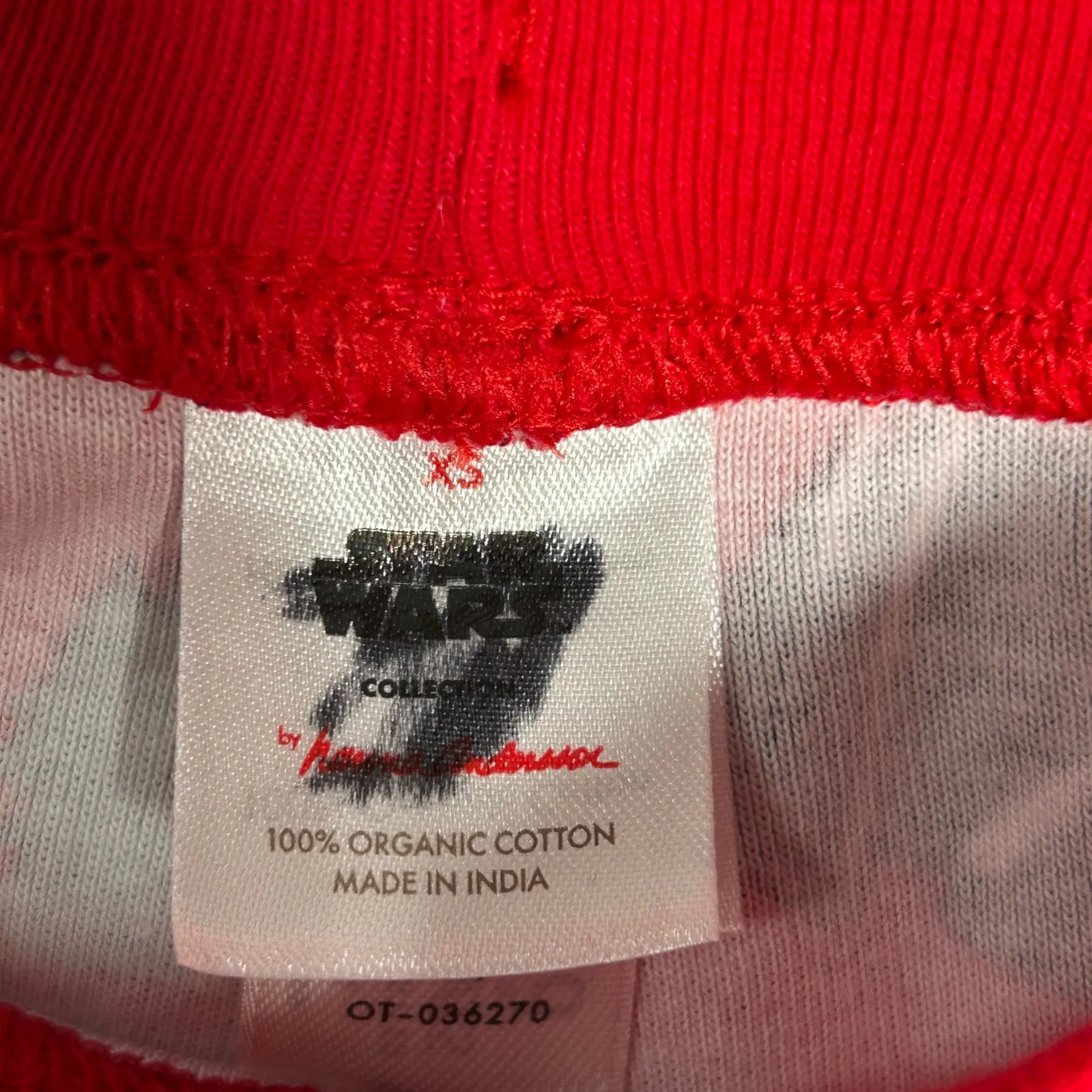 Star Wars Collection Pajama Pants Red Organic Cotton Darth Vader Chewbacca XS - Image 3