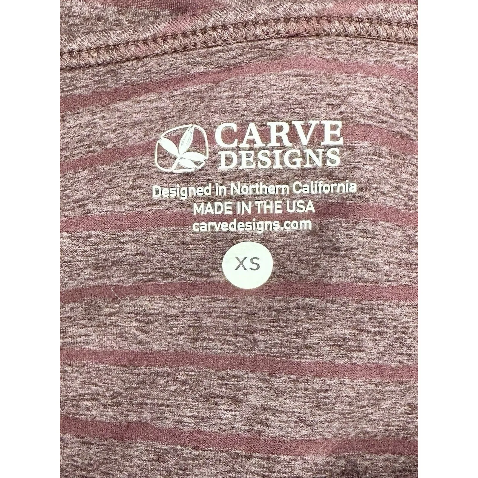 Carve Designs "Talora" Tunic Mini Dress Maroon Striped UPF 50 Size XS NWT!! - Image 5