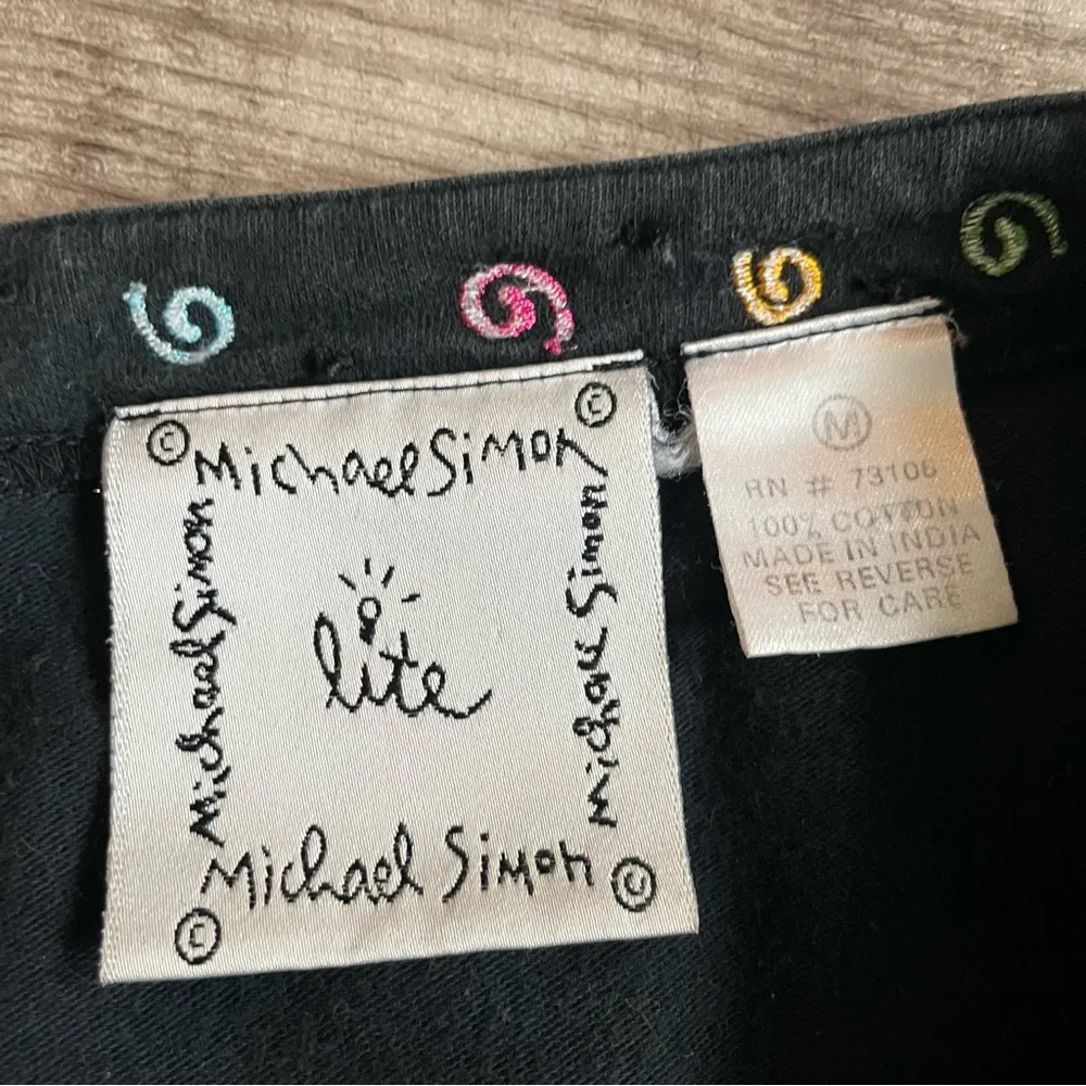 VINTAGE 1980s Michael Simon embroidered cardigan Size M - Image 11