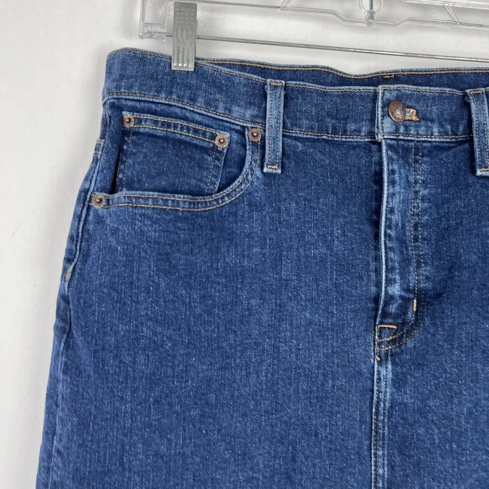 J. Crew Factory Denim Mini Skirt Jean Size 10 EUC T2829 - Image 2