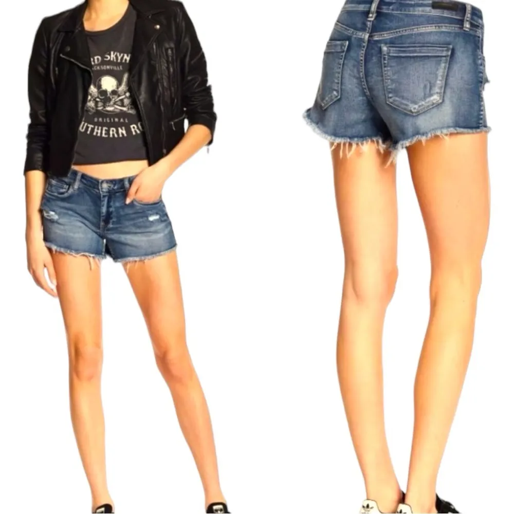 BLANKNYC Women’s The Astor Distressed Cut-Off Jeans Short Size 26 - Image 14