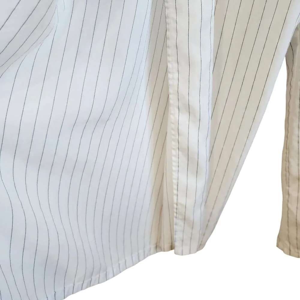 Dress Forum Stripes Tie Front Wide Leg Dress Pants White Black Size Medium - Image 5